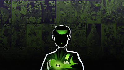 Ben 10 Comic back, silhouette wallpaper