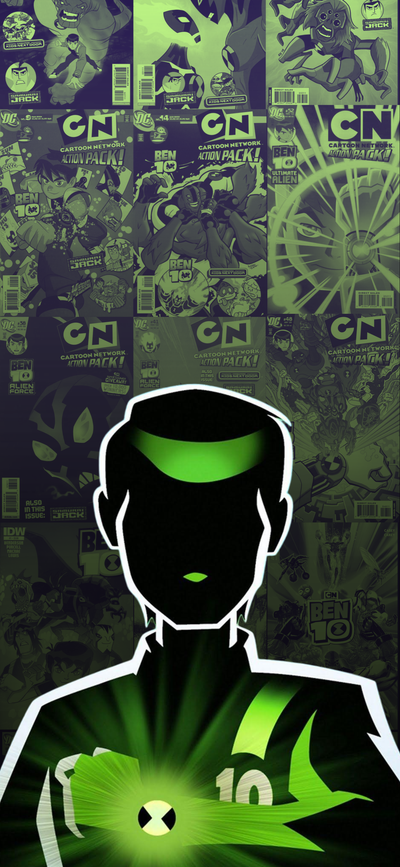 Ben 10 Mobile Silhouette wallpapper (Google pixel resolution)