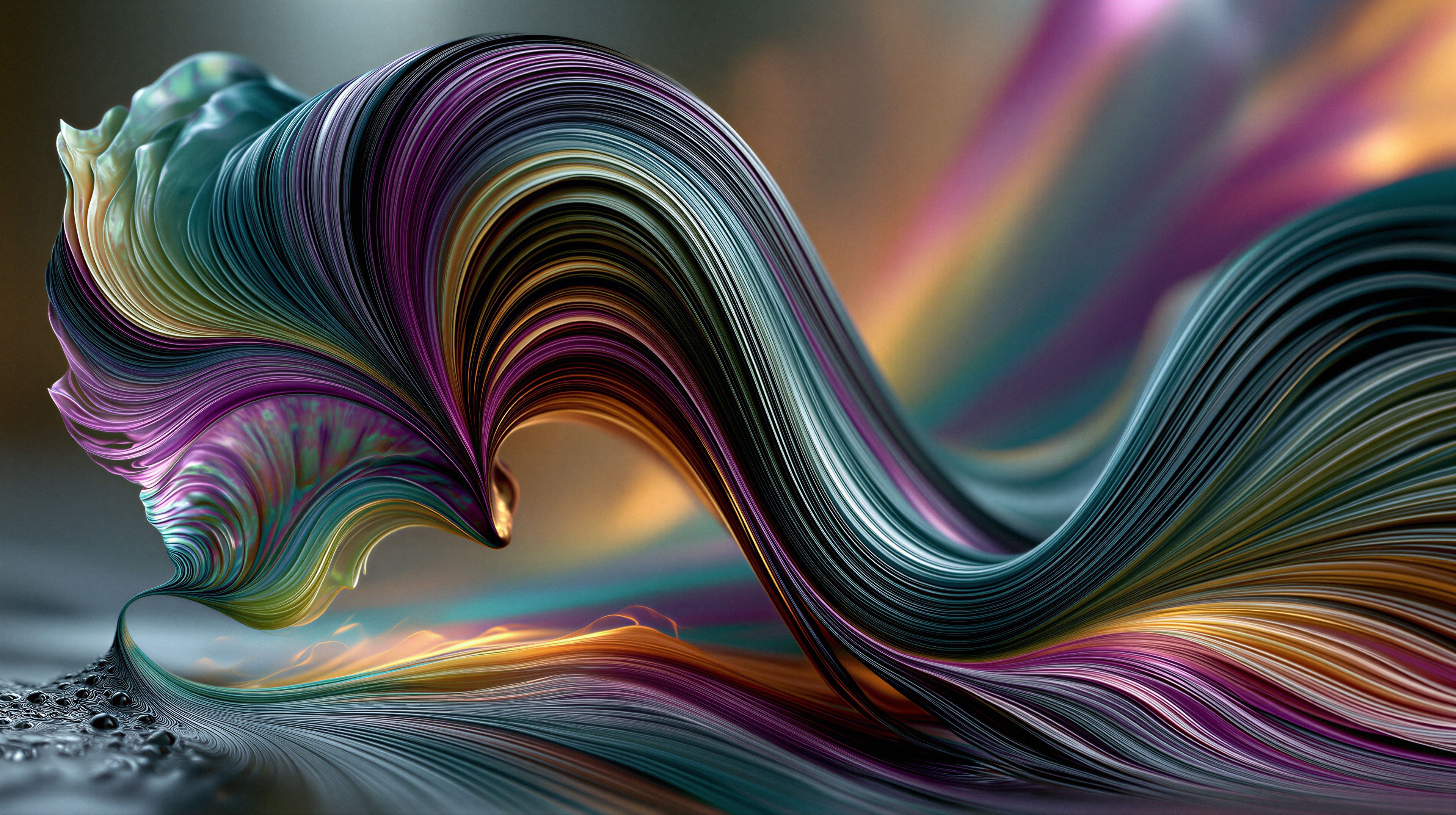 A mesmerizing abstract image showcasing swirling, vibrant colors.