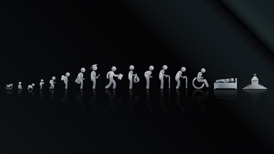 Human life journey Minimalist ultra HD 4K wallpaper
