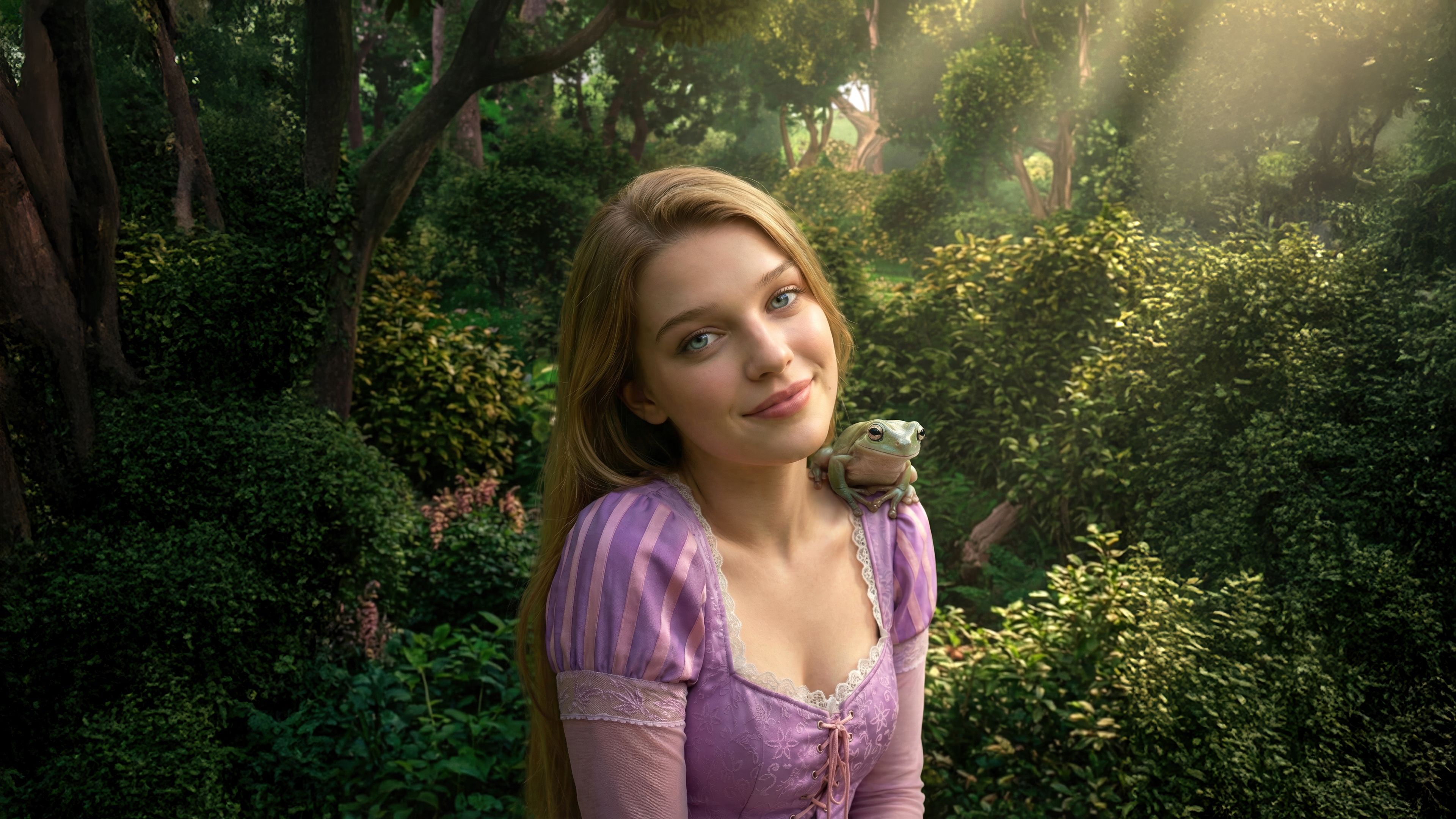 Teagan Croft Rapunzel ultra HD 4K wallpaper