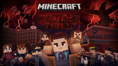 Minecraft Stranger Things ultra HD 4K wallpaper