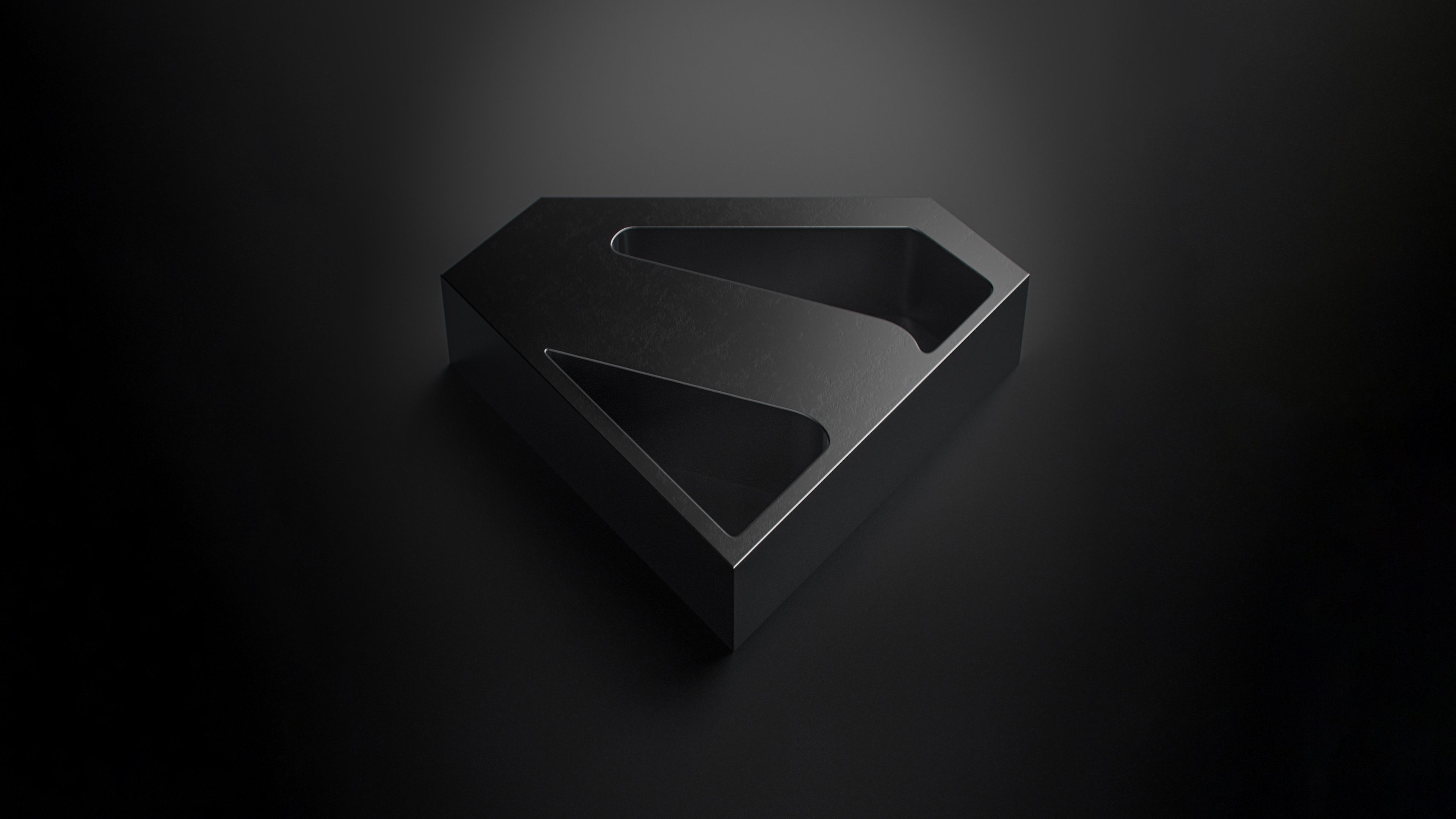 Superman Dark aesthetic ultra HD 4K wallpaper
