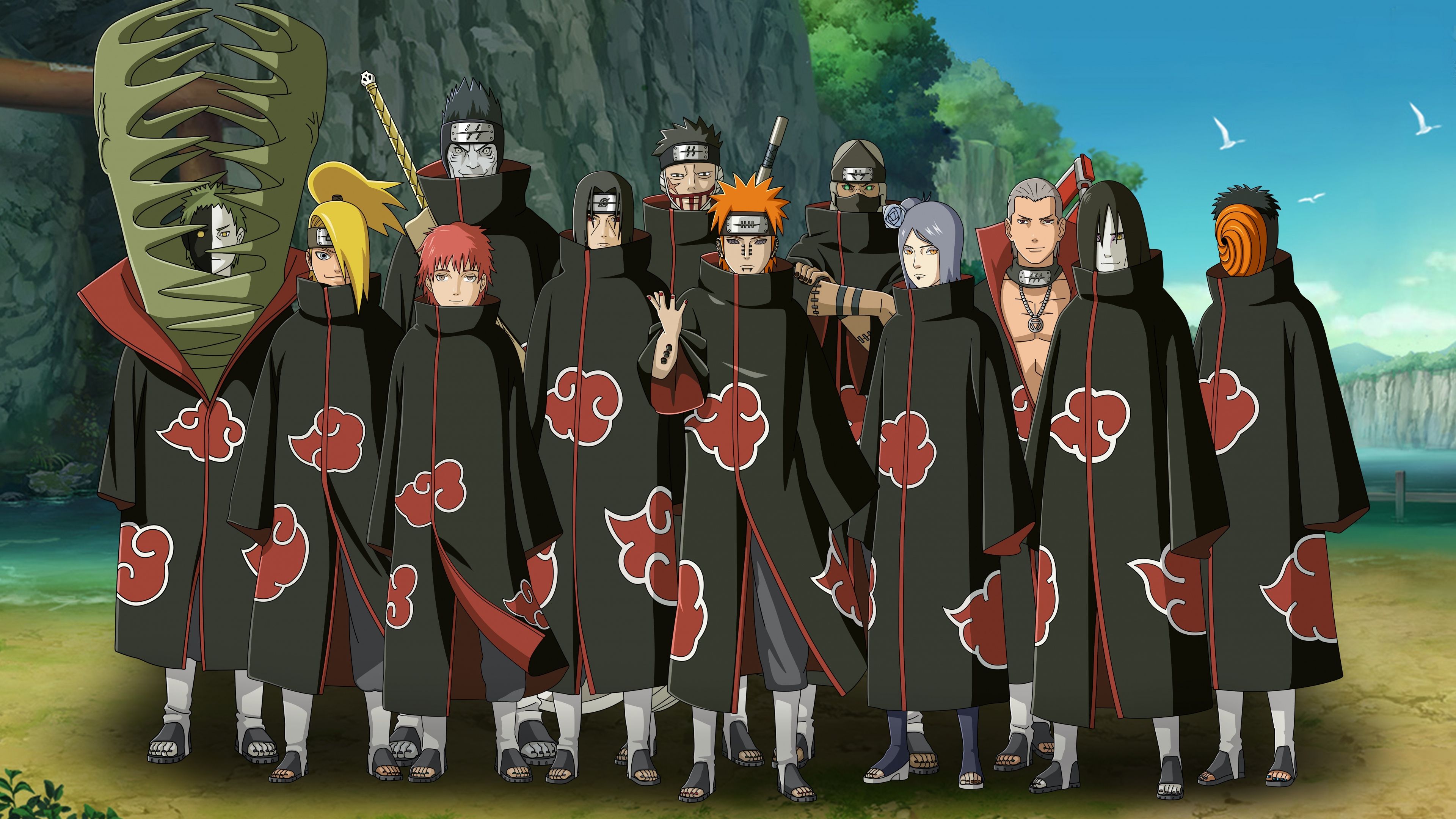 Akatsuki Members ultra HD 4K wallpaper