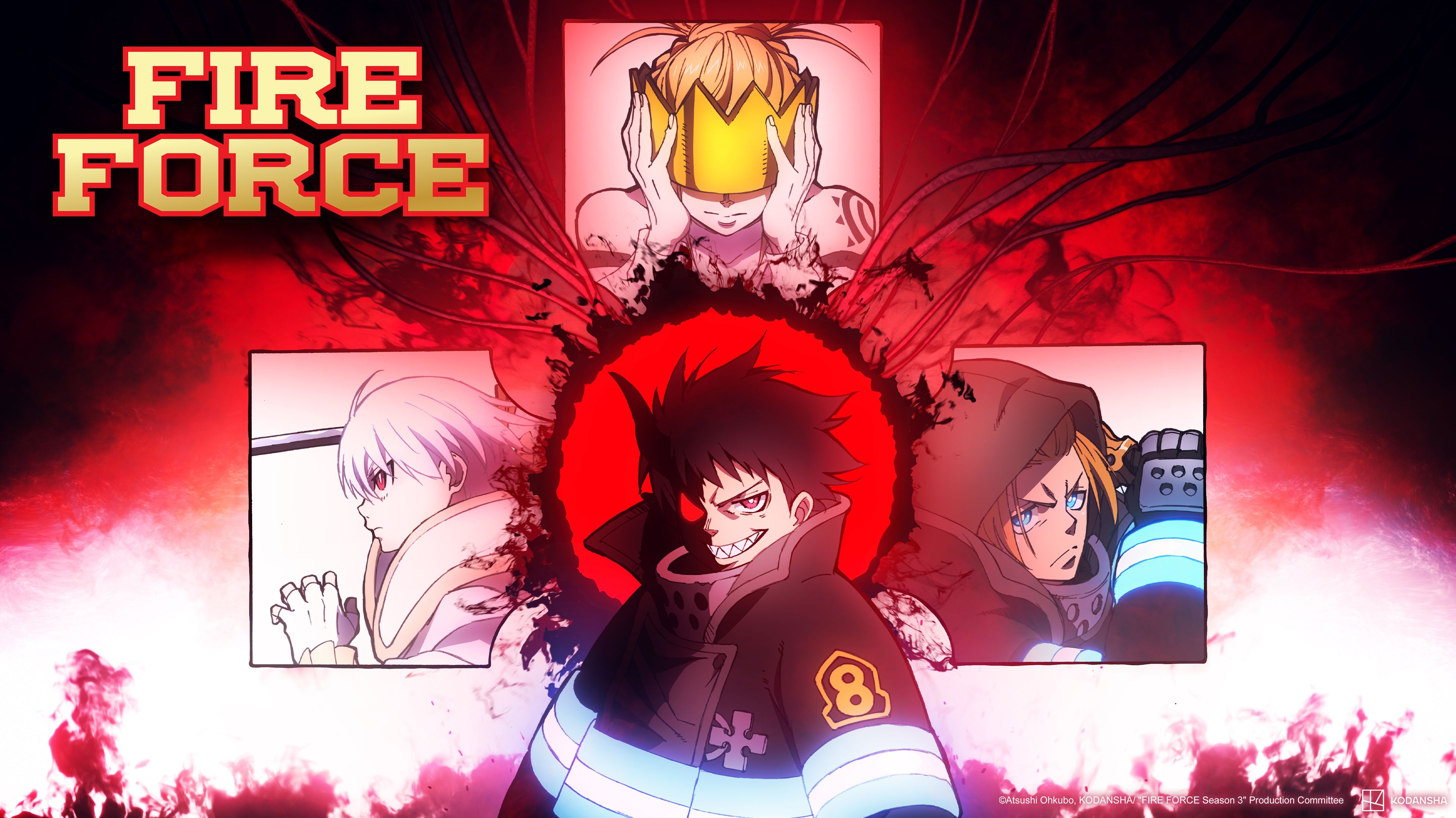 Fire Force Shinra Kusakabe ultra HD 4K wallpaper