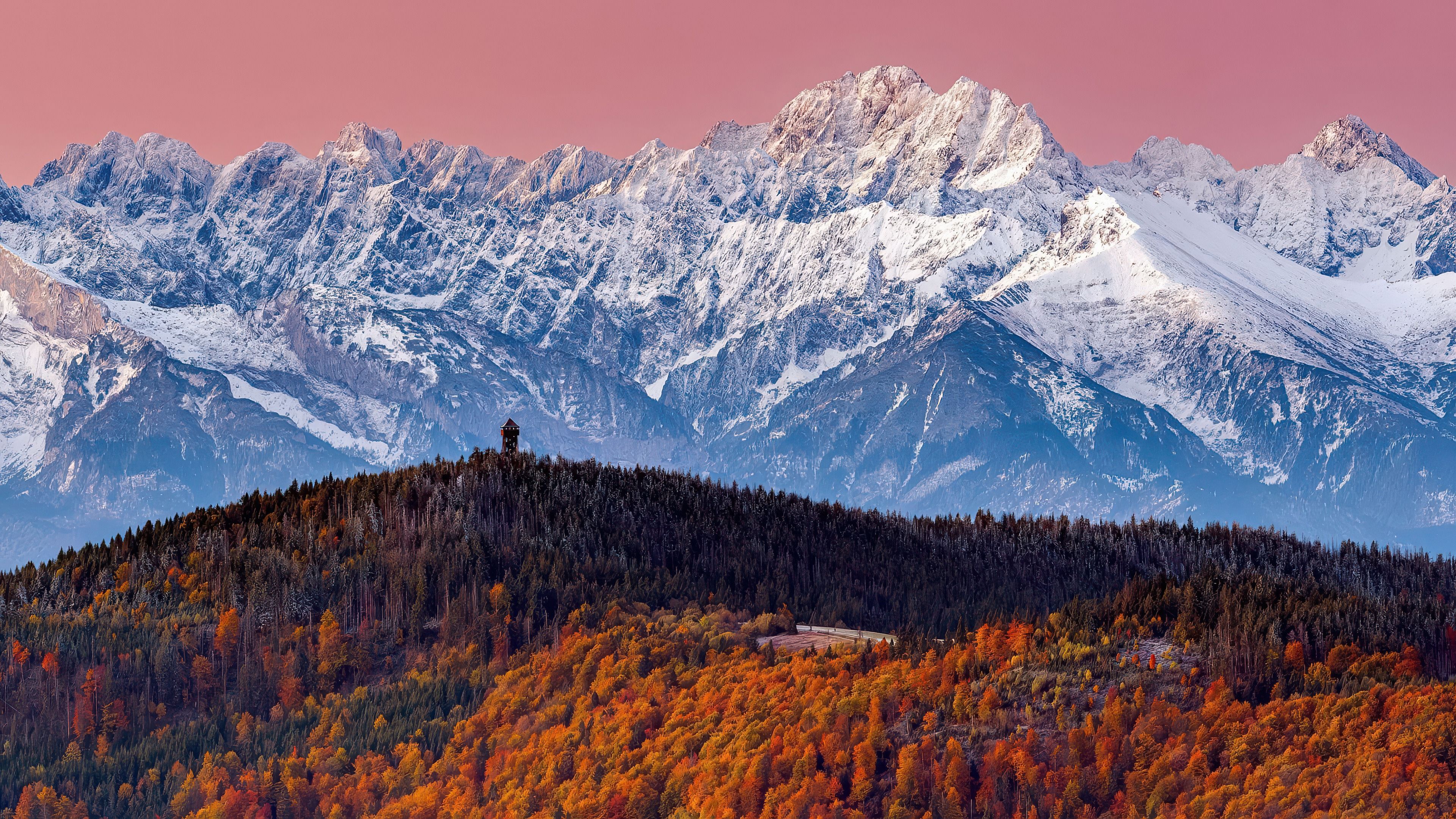 Tatra Mountains Autumn Forest ultra HD 4K wallpaper