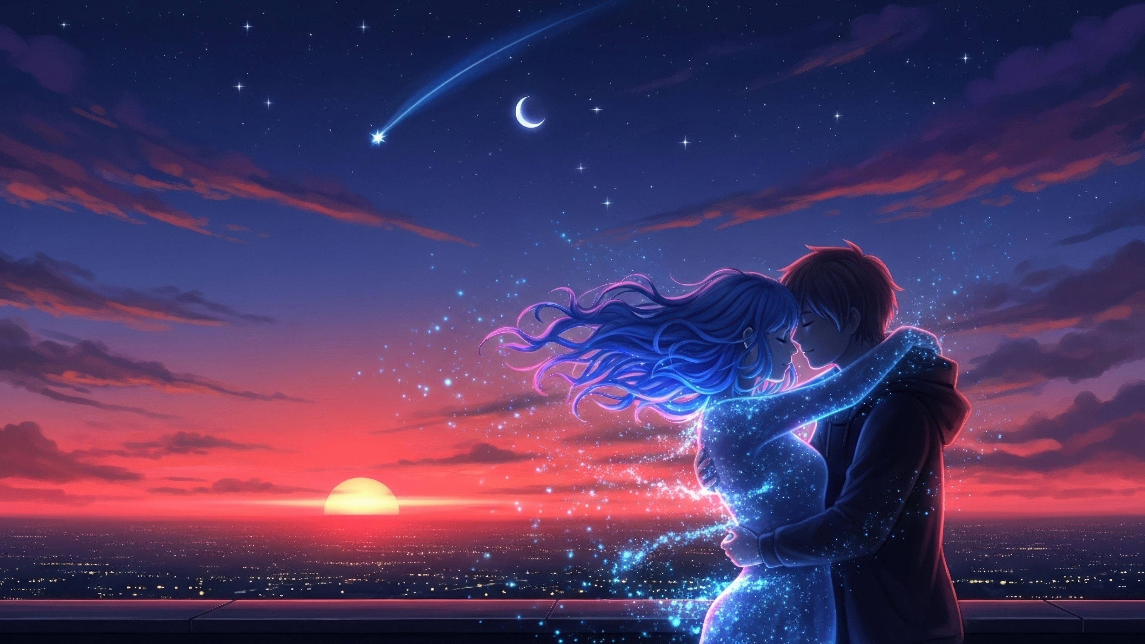 Romantic Love couple ultra HD 4K wallpaper
