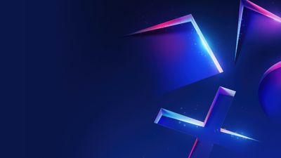 PlayStation Blue aesthetic ultra HD 4K wallpaper