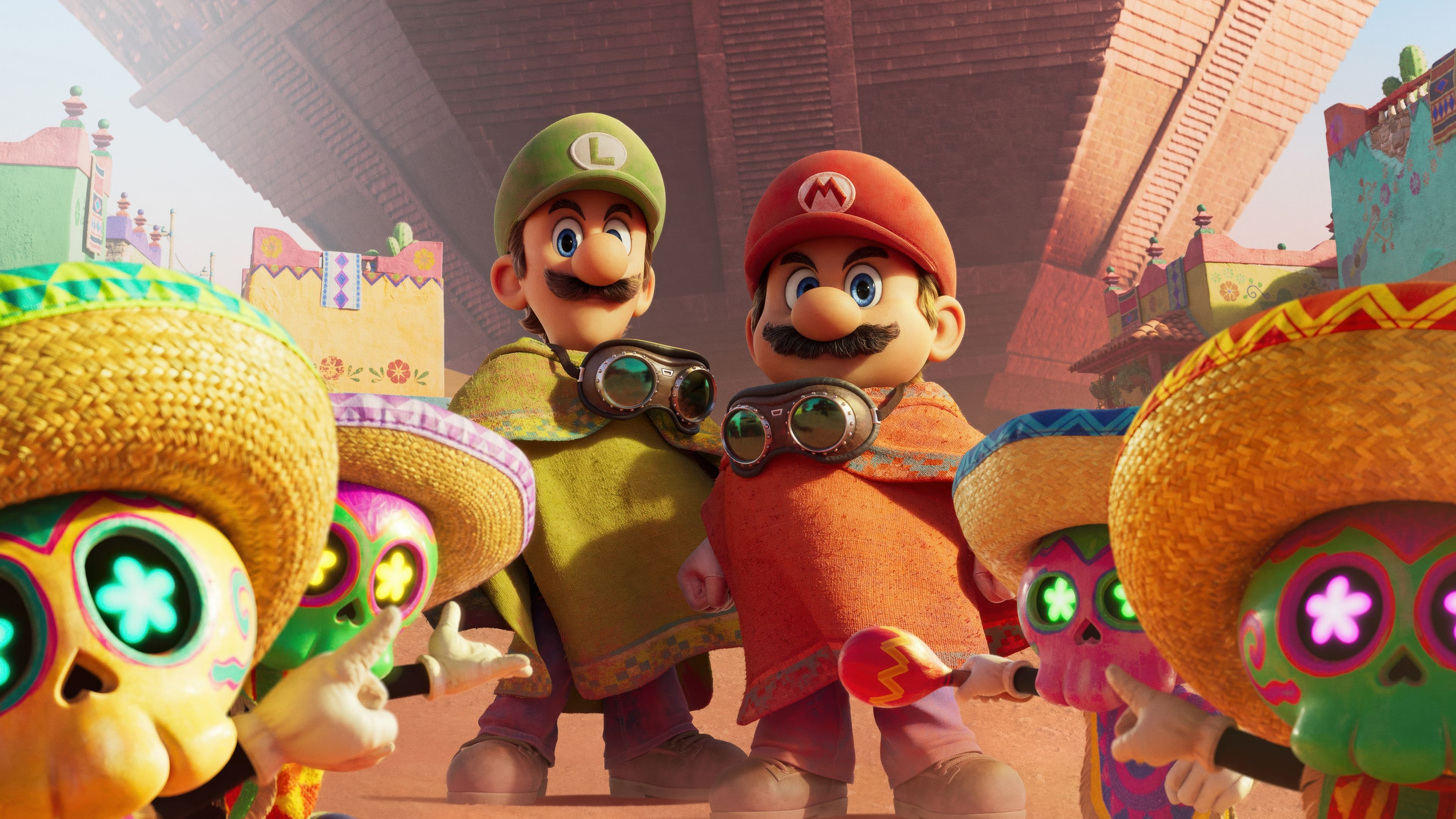 Mario and Luigi Sand Kingdom ultra HD 4K wallpaper