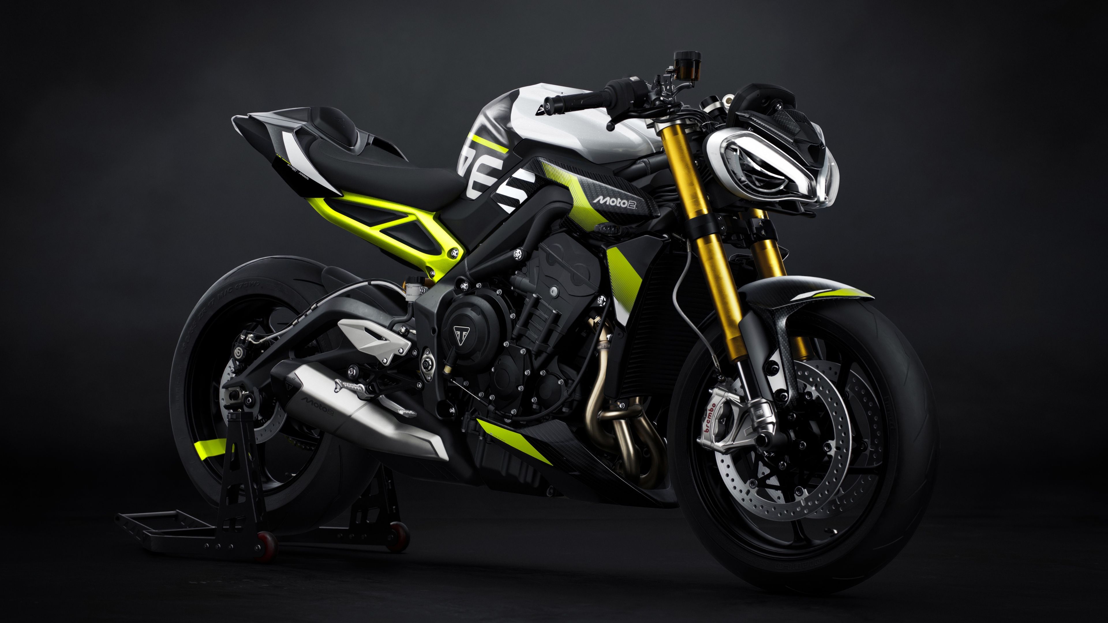 Triumph Street Triple 765 Moto2 Edition ultra HD 4K wallpaper