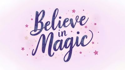 Believe in Magic Girly ultra HD 4K wallpaper