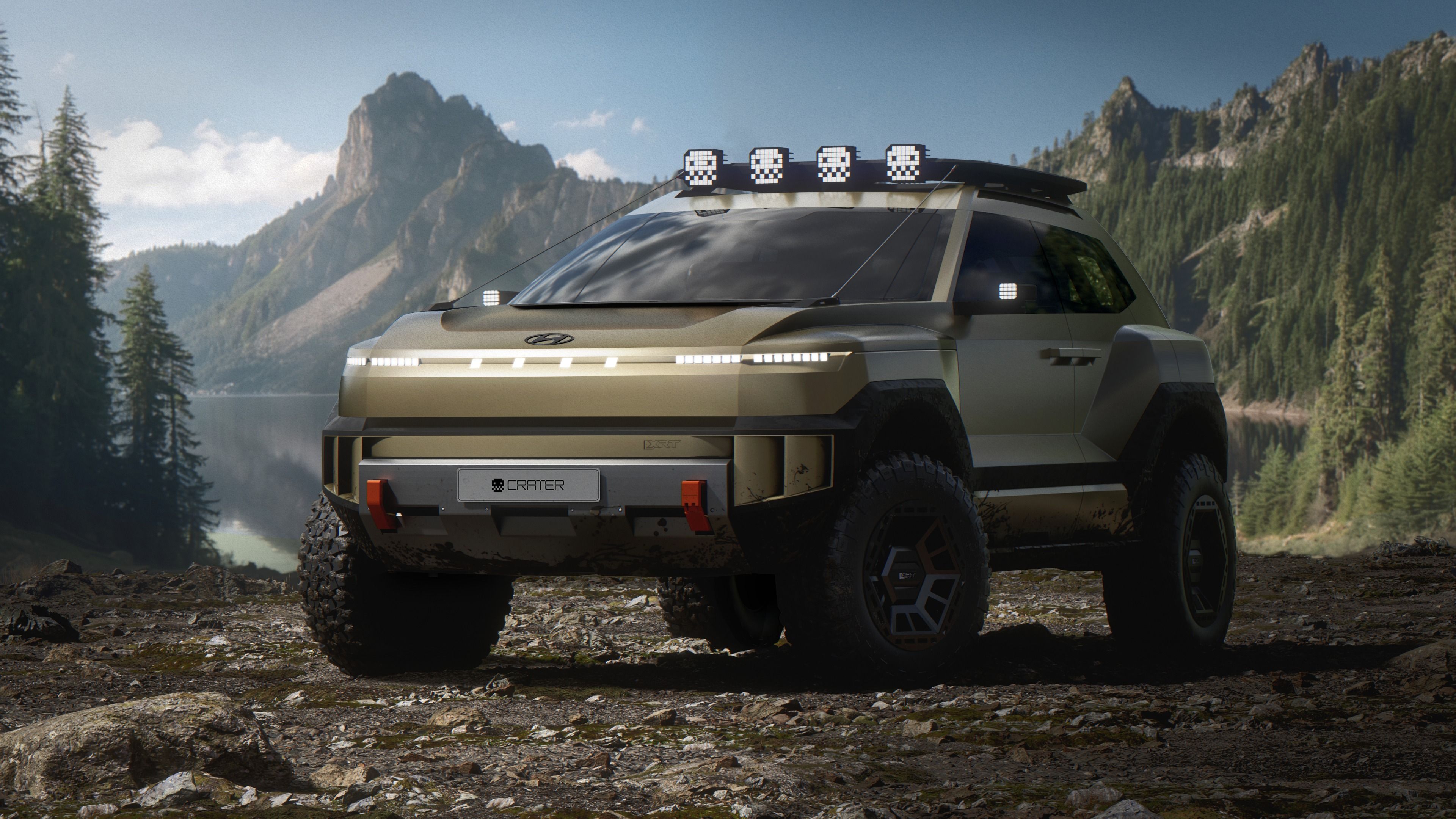 Hyundai Crater Concept 2025 ultra HD 4K wallpaper