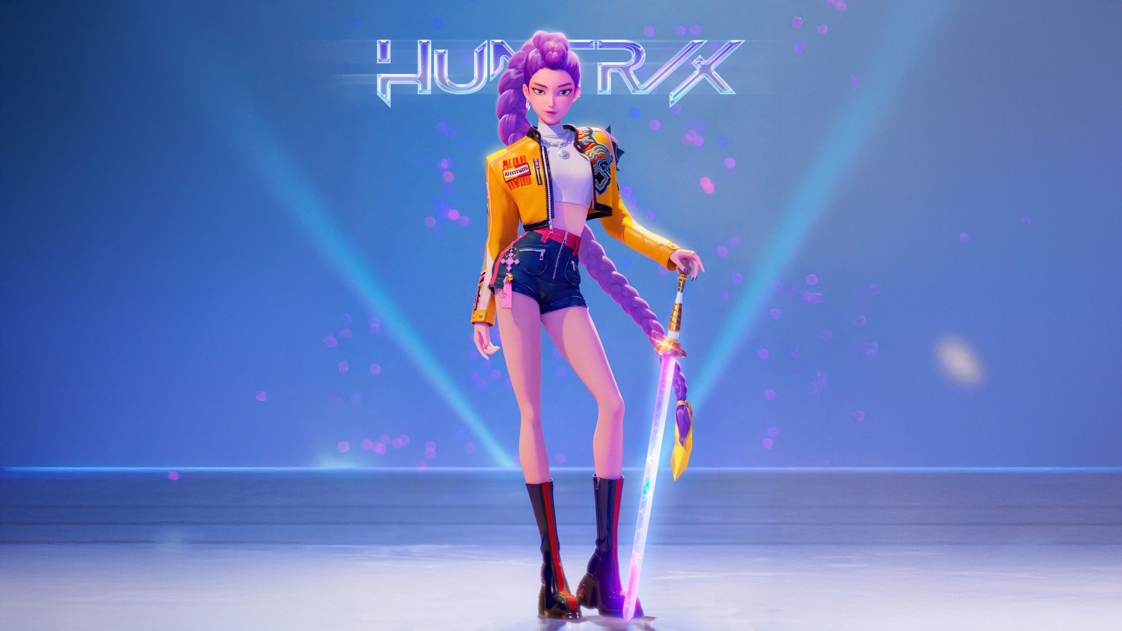 Rumi (Huntrix) KPop Demon Hunters ultra HD 4K wallpaper