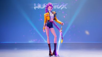Rumi (Huntrix) KPop Demon Hunters ultra HD 4K wallpaper