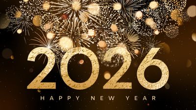 Happy New Year 2026 Fireworks ultra HD 4K wallpaper