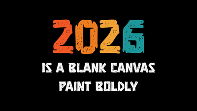 2026 New Year Black background ultra HD 4K wallpaper