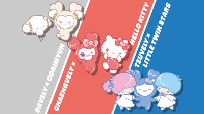 TWICE x Sanrio ultra HD 4K wallpaper