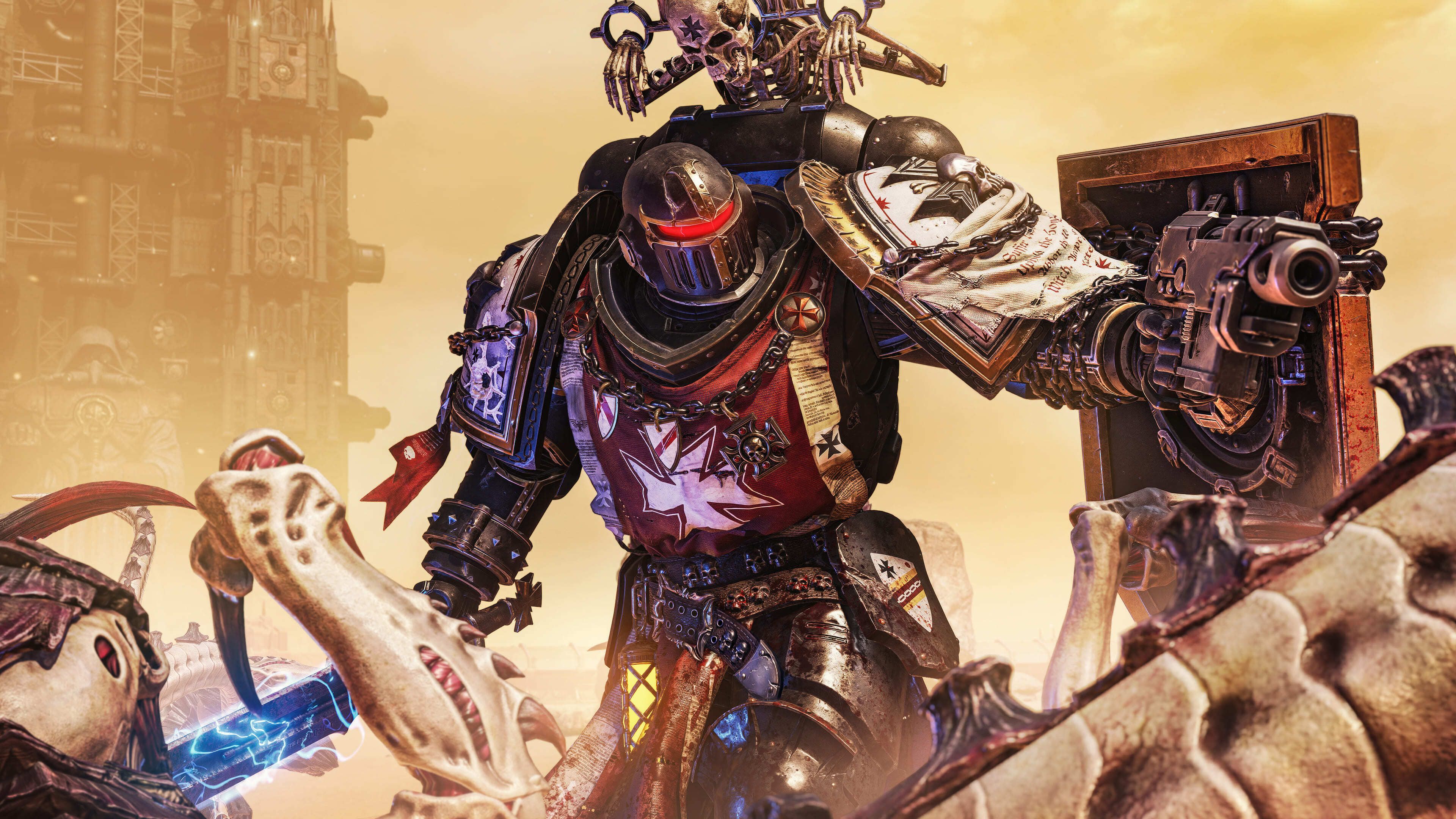 Warhammer 40K Space Marine 2 Black Templars DLC ultra HD 4K wallpaper