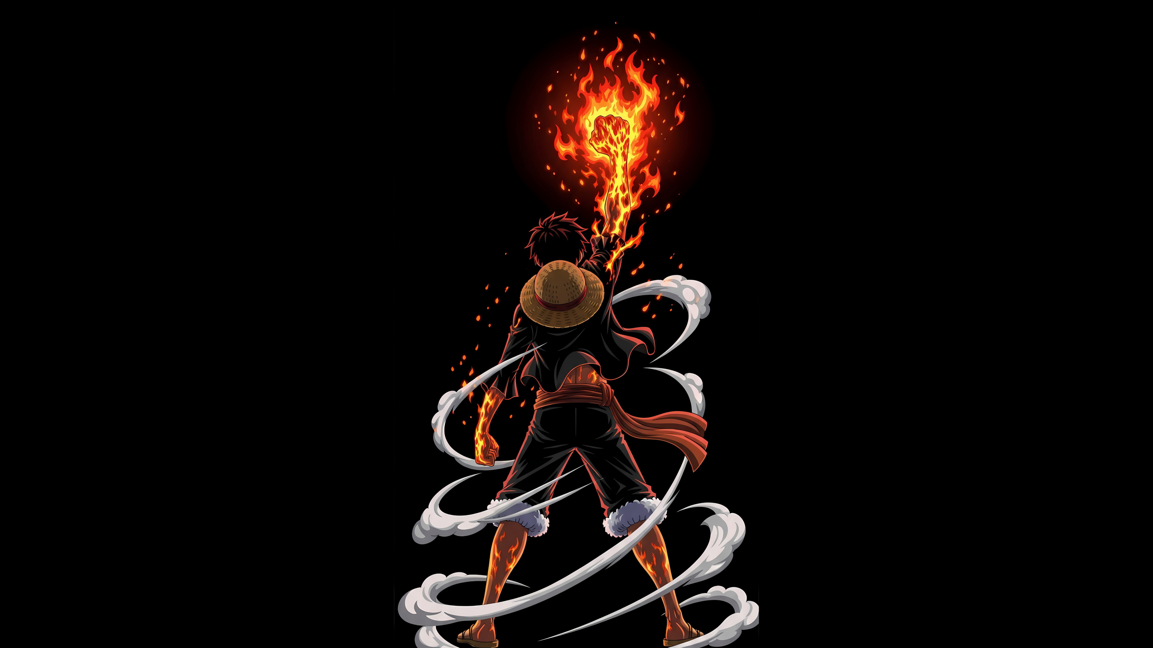 Monkey D. Luffy Red Hawk ultra HD 4K wallpaper