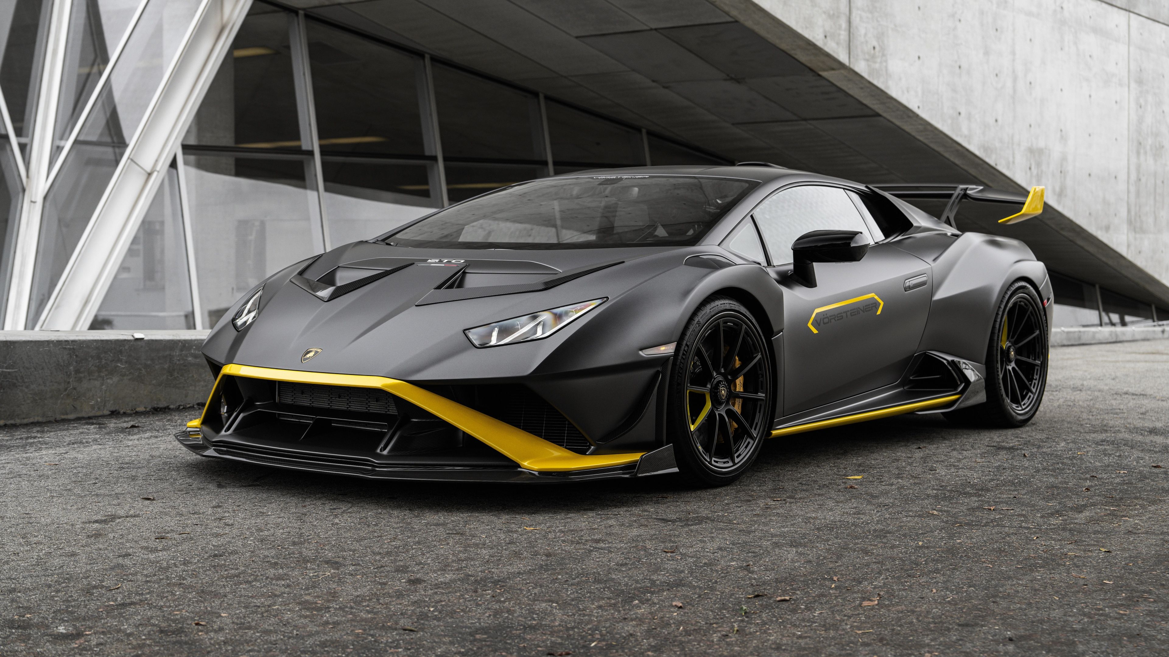 Lamborghini Huracán STO Matte ultra HD 4K wallpaper