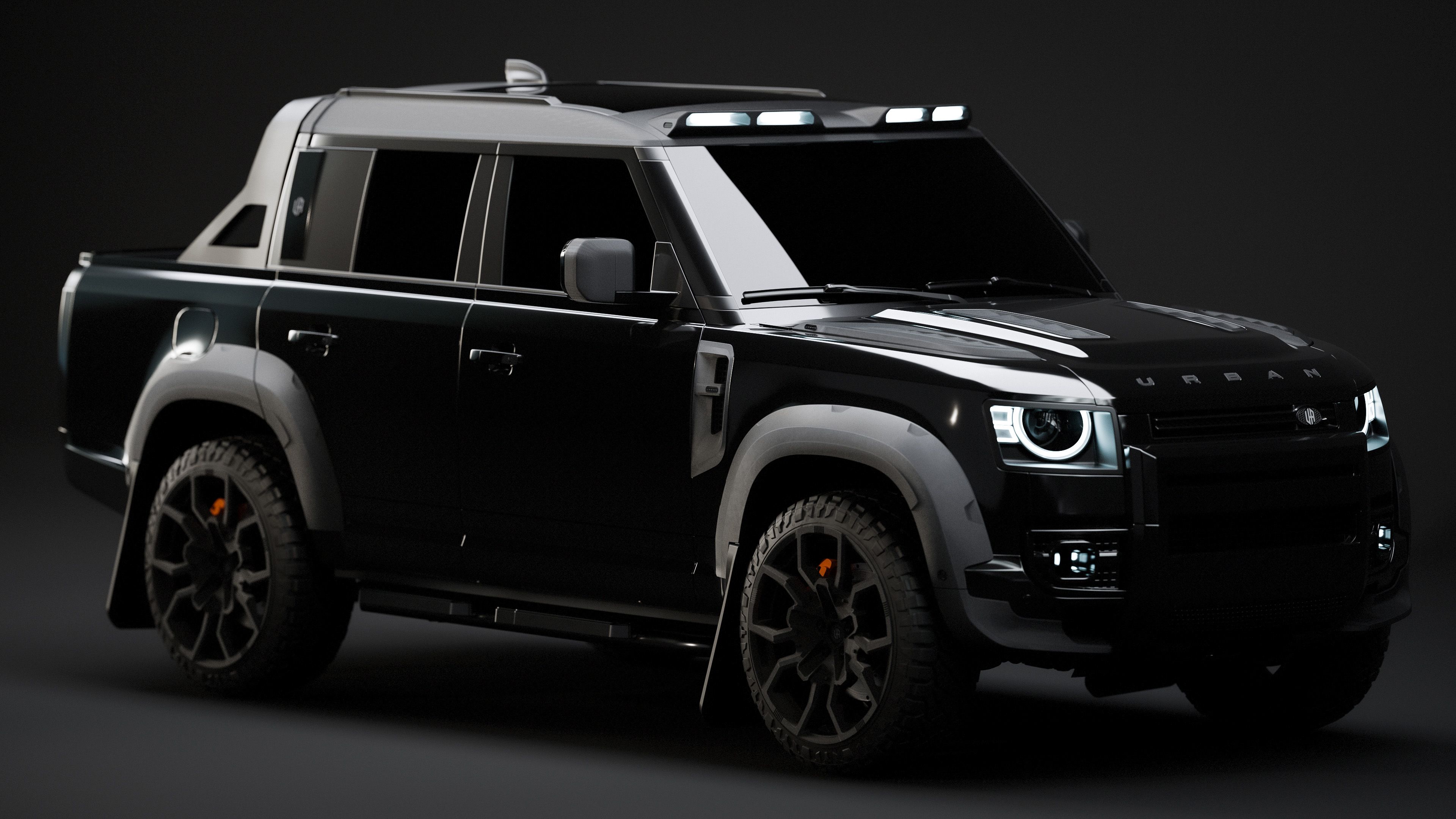 Land Rover Defender Pickup Urban Automotive ultra HD 4K wallpaper