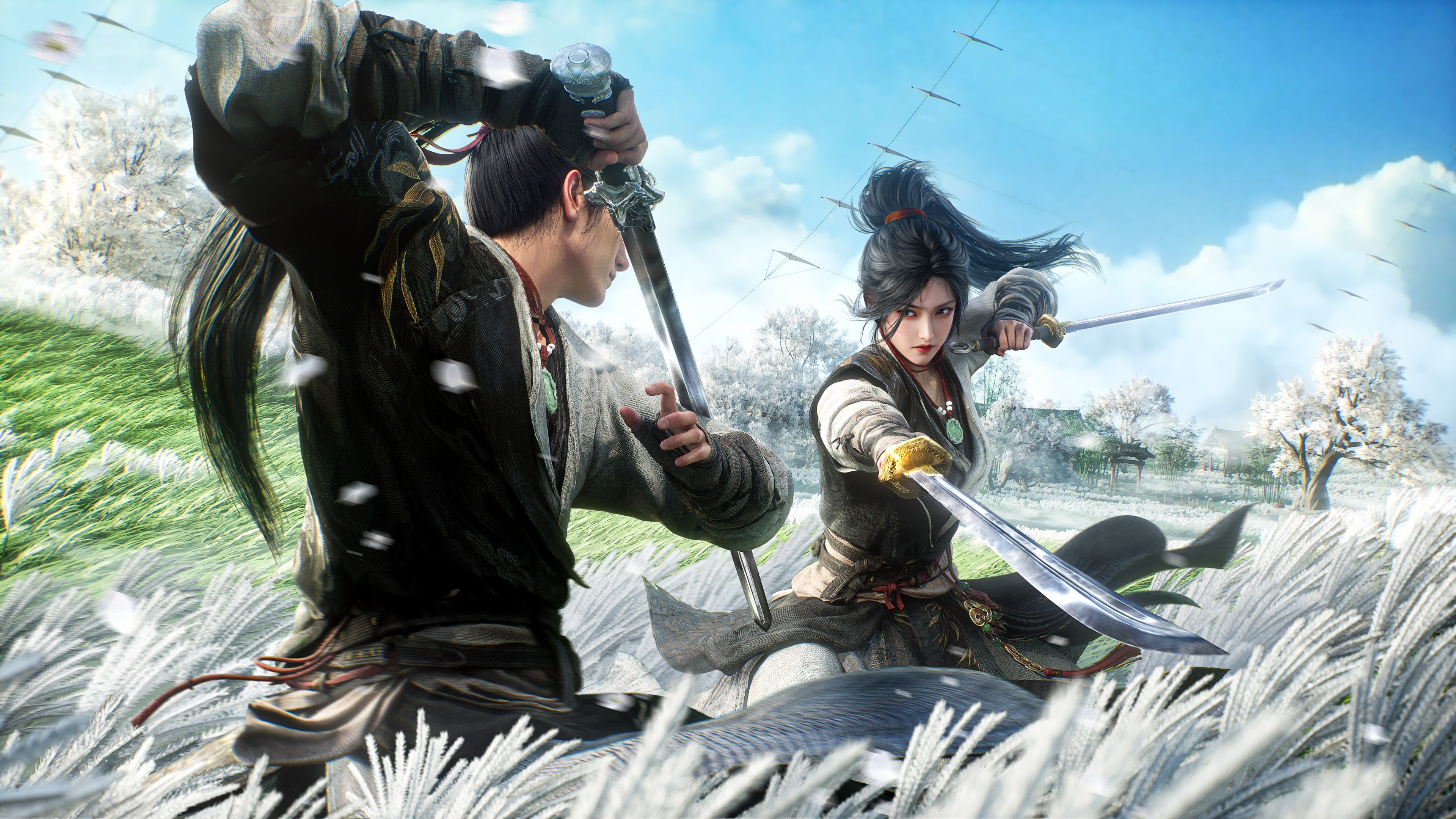 Where Winds Meet Online games ultra HD 4K wallpaper