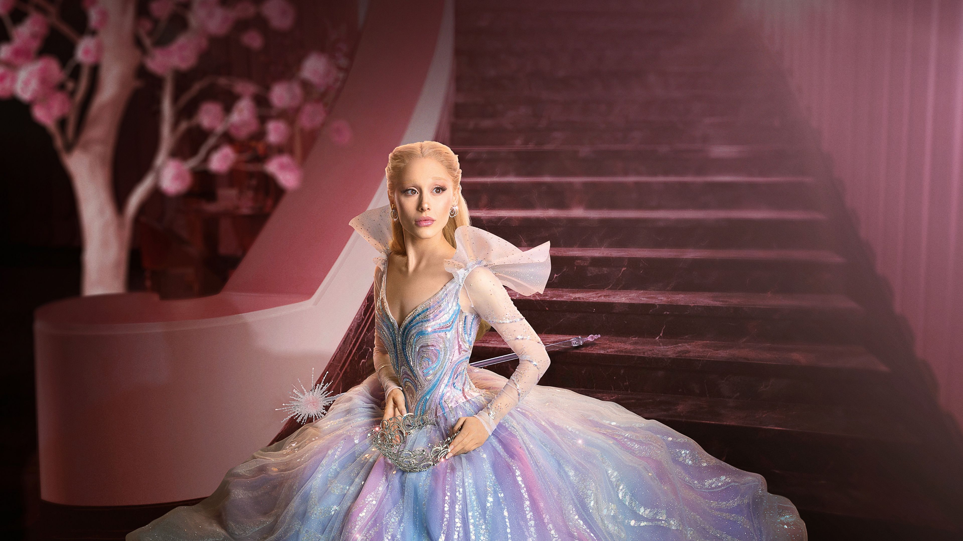 Glinda Wicked: For Good ultra HD 4K wallpaper
