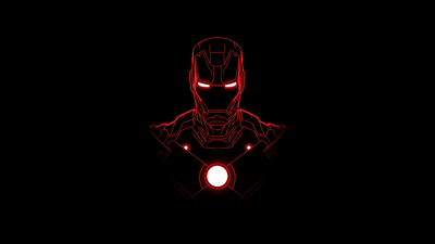 Iron Man Red glow ultra HD 4K wallpaper