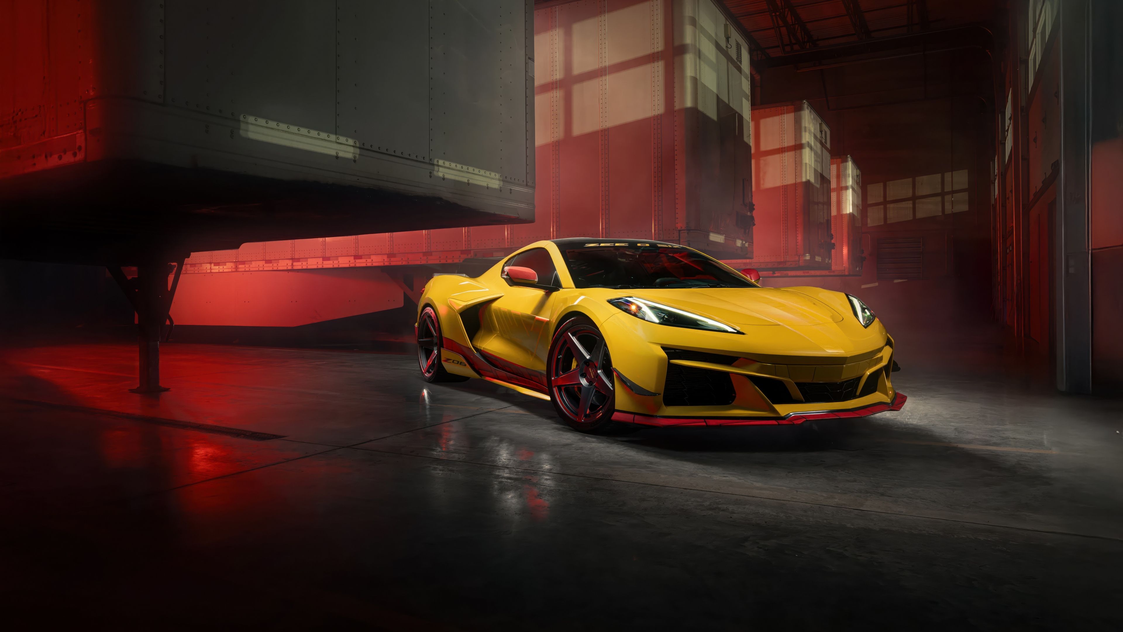 Chevrolet Corvette Z06 Warehouse ultra HD 4K wallpaper