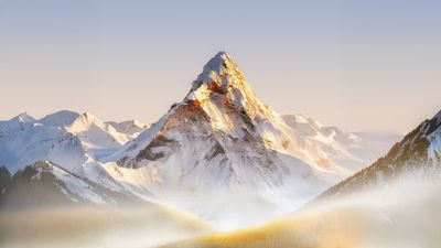 Mountain Landscape Foggy ultra HD 4K wallpaper