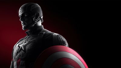Captain America Dark aesthetic ultra HD 4K wallpaper