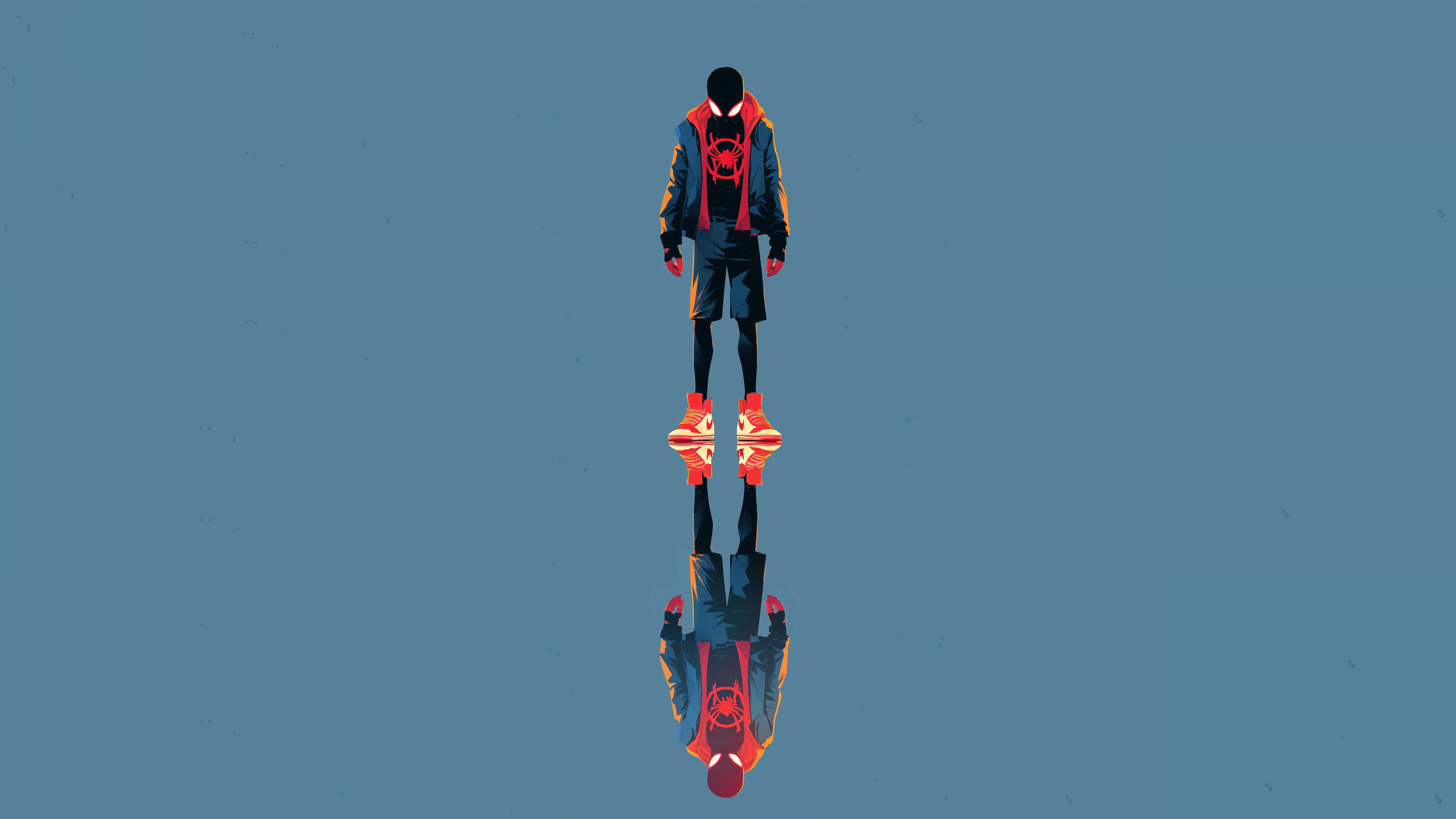 Miles Morales Reflection ultra HD 4K wallpaper
