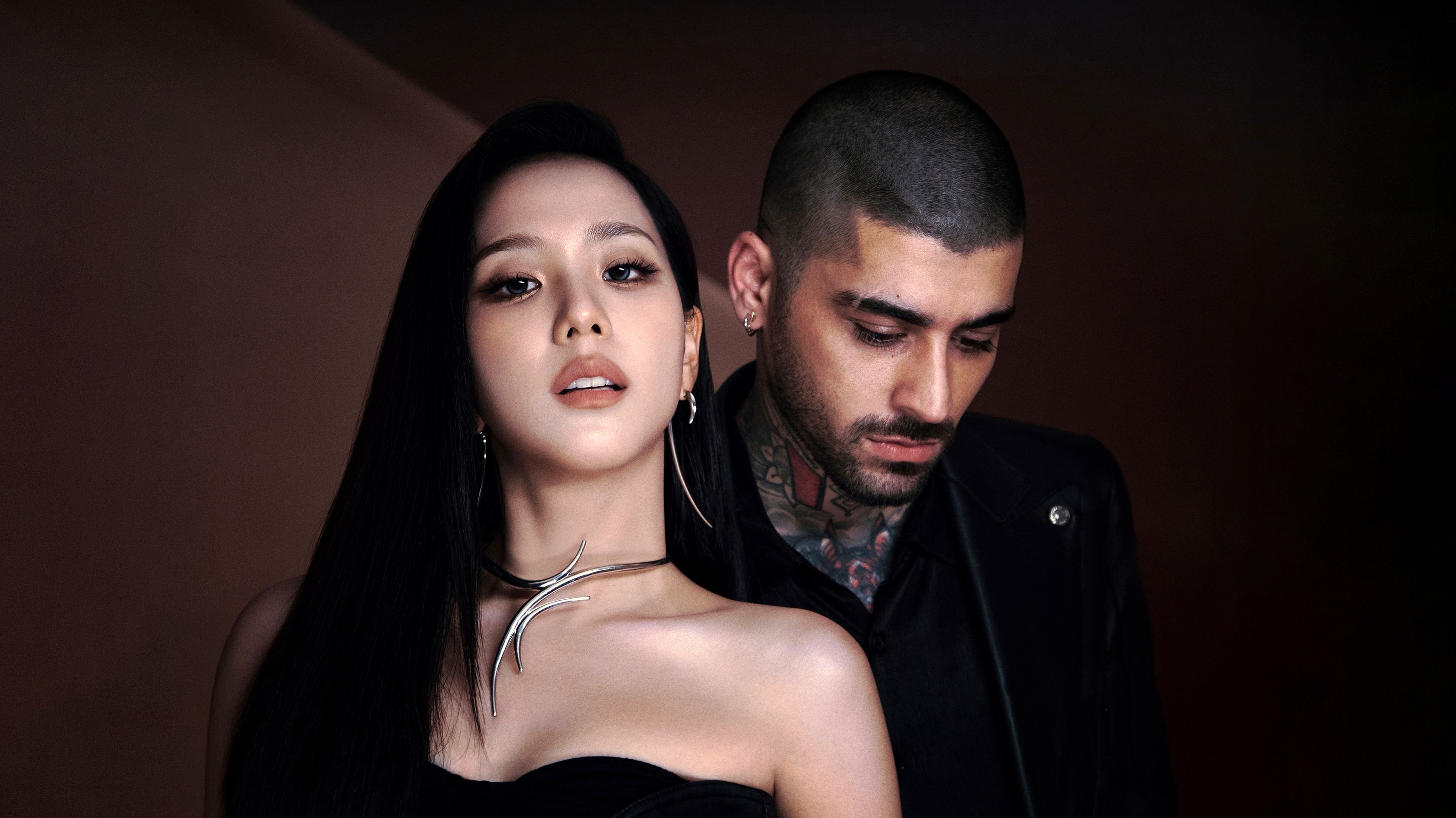 Jisoo x Zayn Malik Eyes Closed ultra HD 4K wallpaper