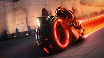 Tron: Ares Light Cycle ultra HD 4K wallpaper