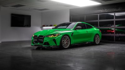 BMW M4 Green car ultra HD 4K wallpaper