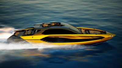 Tecnomar Lamborghini 101 Luxury yacht ultra HD 4K wallpaper