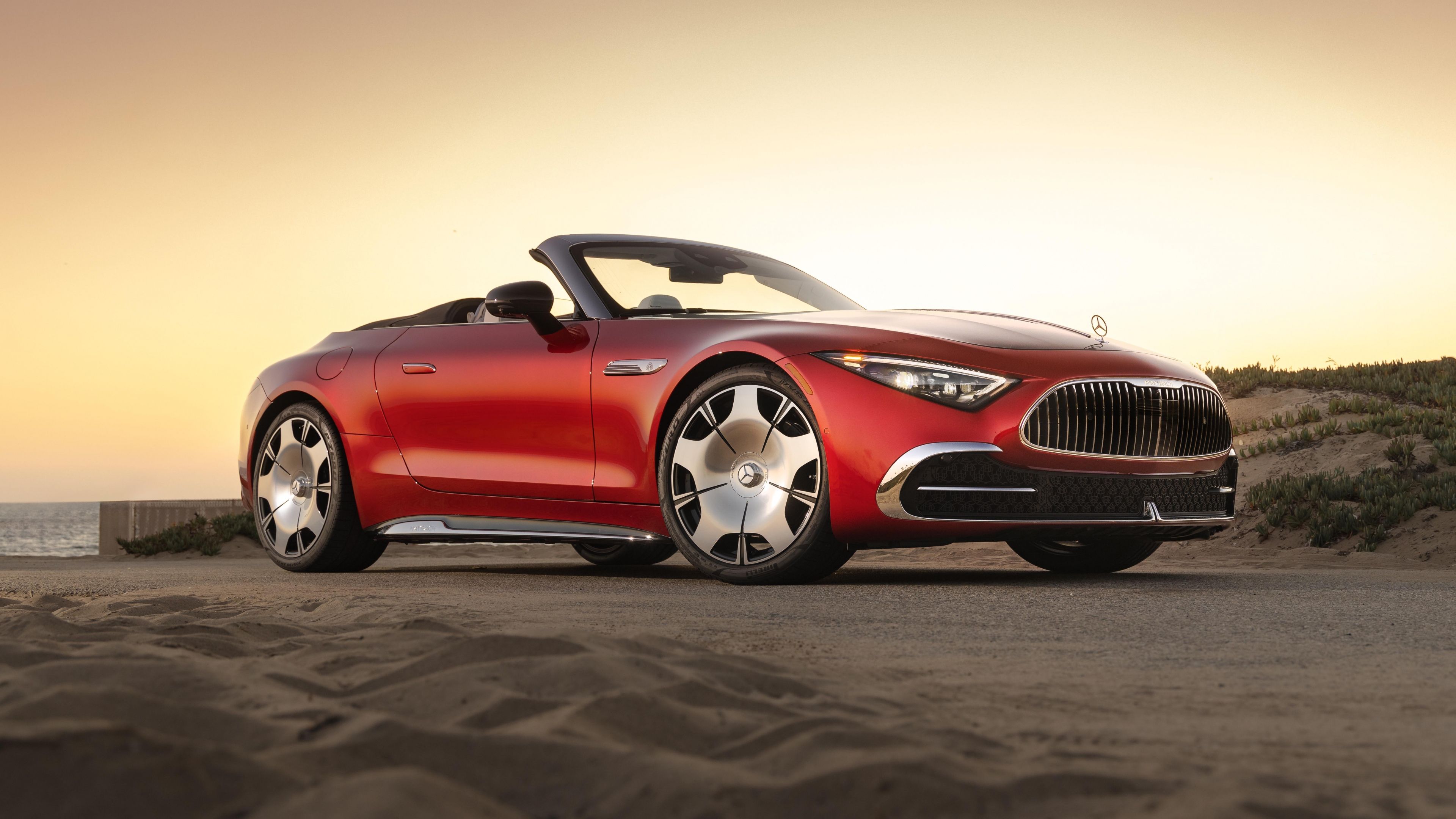 Mercedes-Maybach SL 680 2026 ultra HD 4K wallpaper