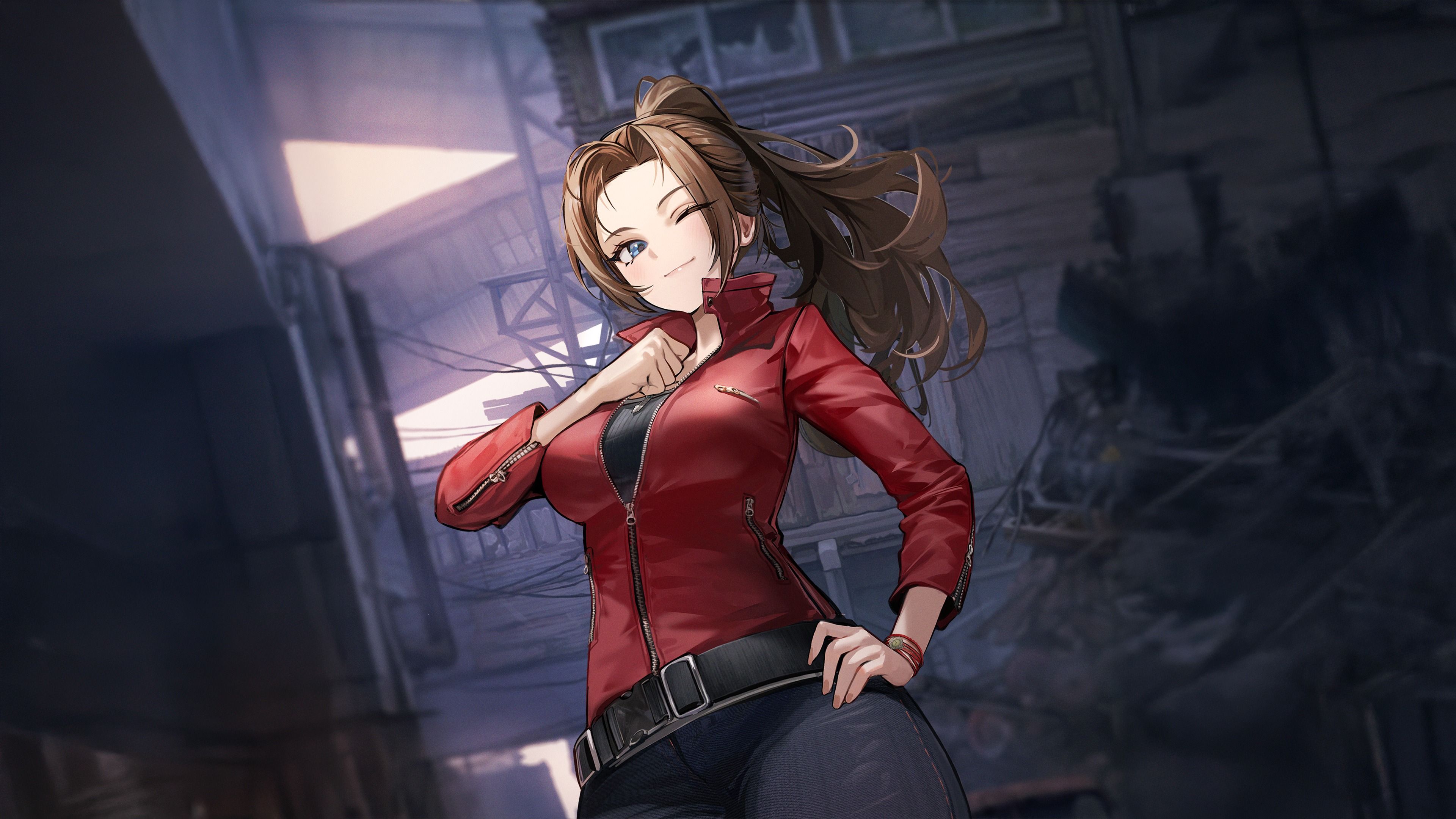 Claire Redfield Goddess of Victory: Nikke ultra HD 4K wallpaper