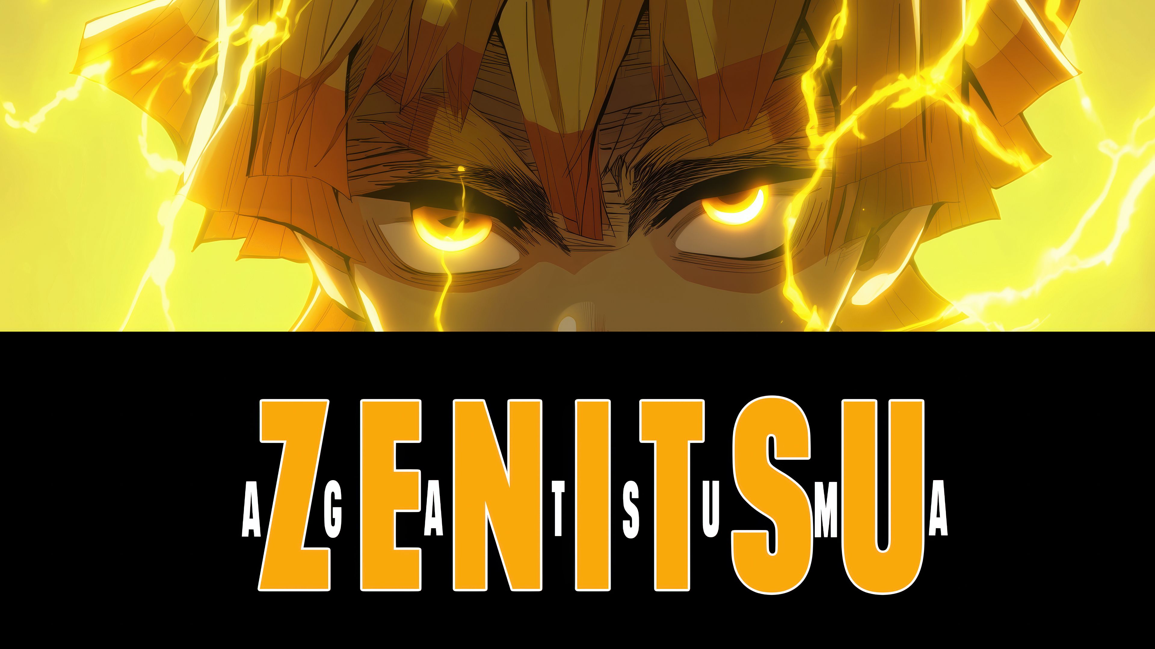Zenitsu Agatsuma Eyes ultra HD 4K wallpaper