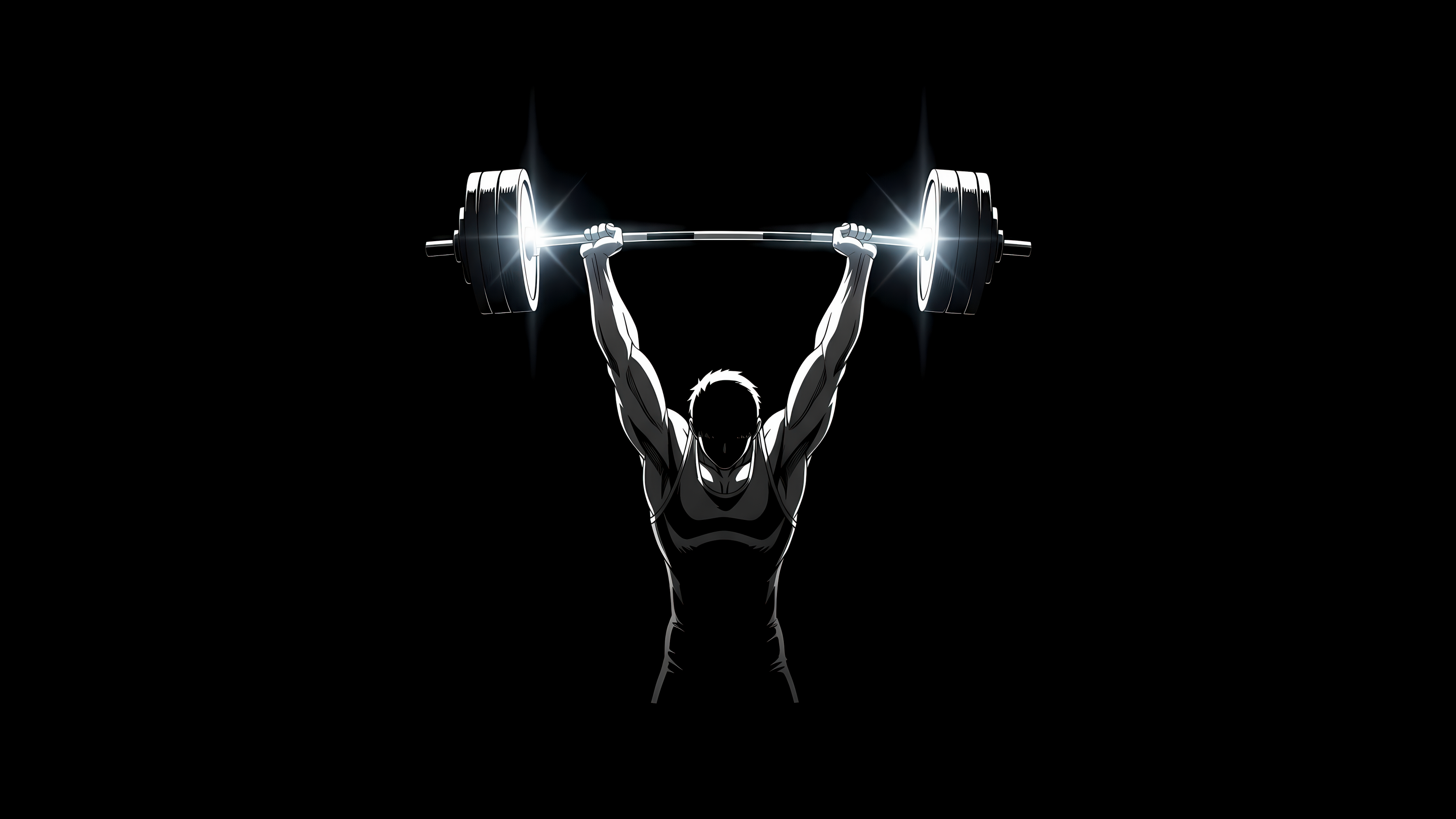 Weightlifter Strength ultra HD 4K wallpaper