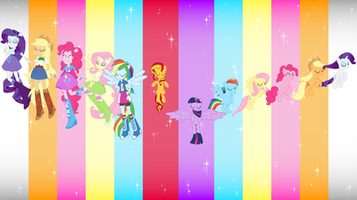 My Little Pony Mane Six ultra HD 4K wallpaper