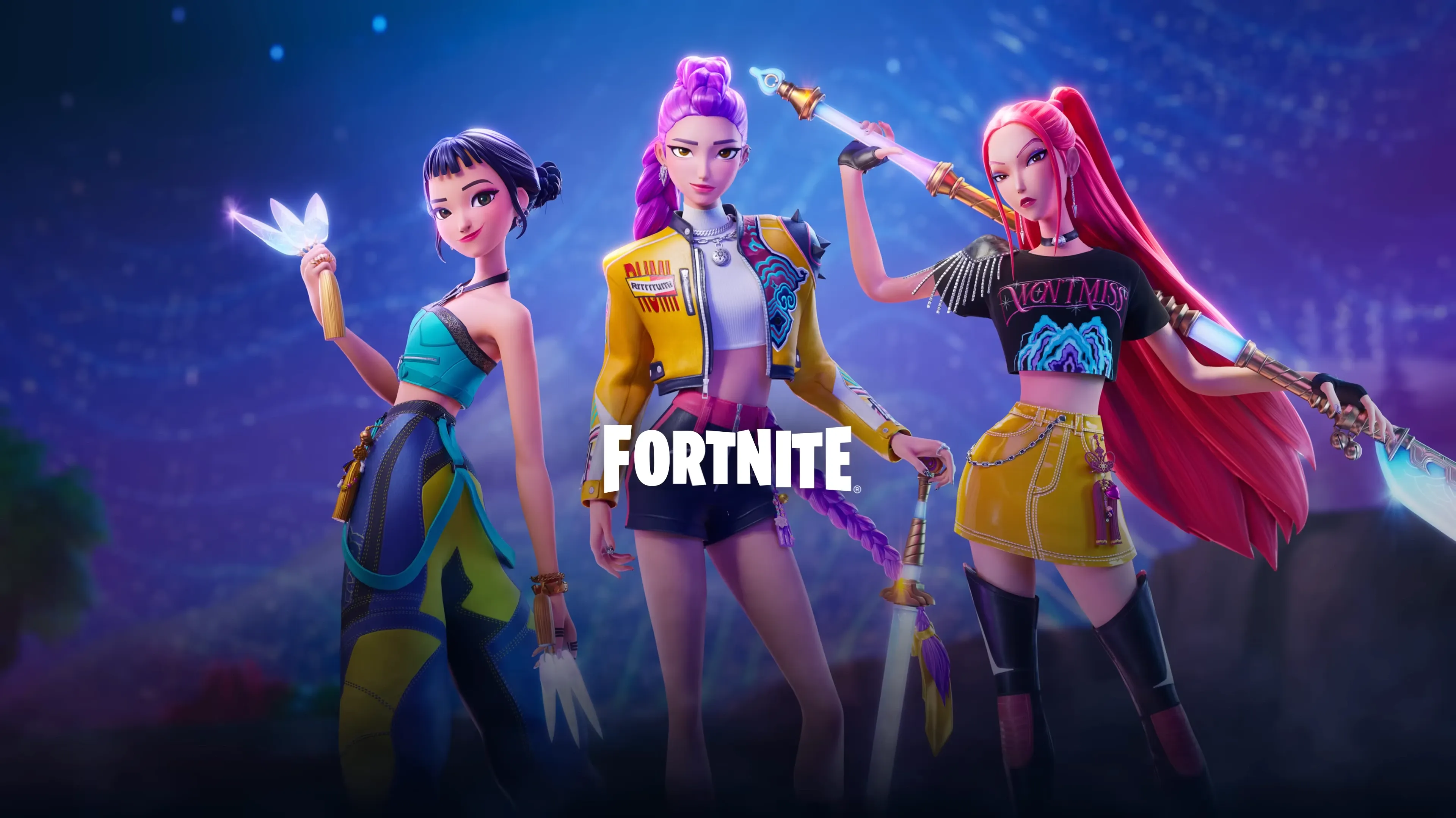 Fortnite KPop Demon Hunters ultra HD 4K wallpaper