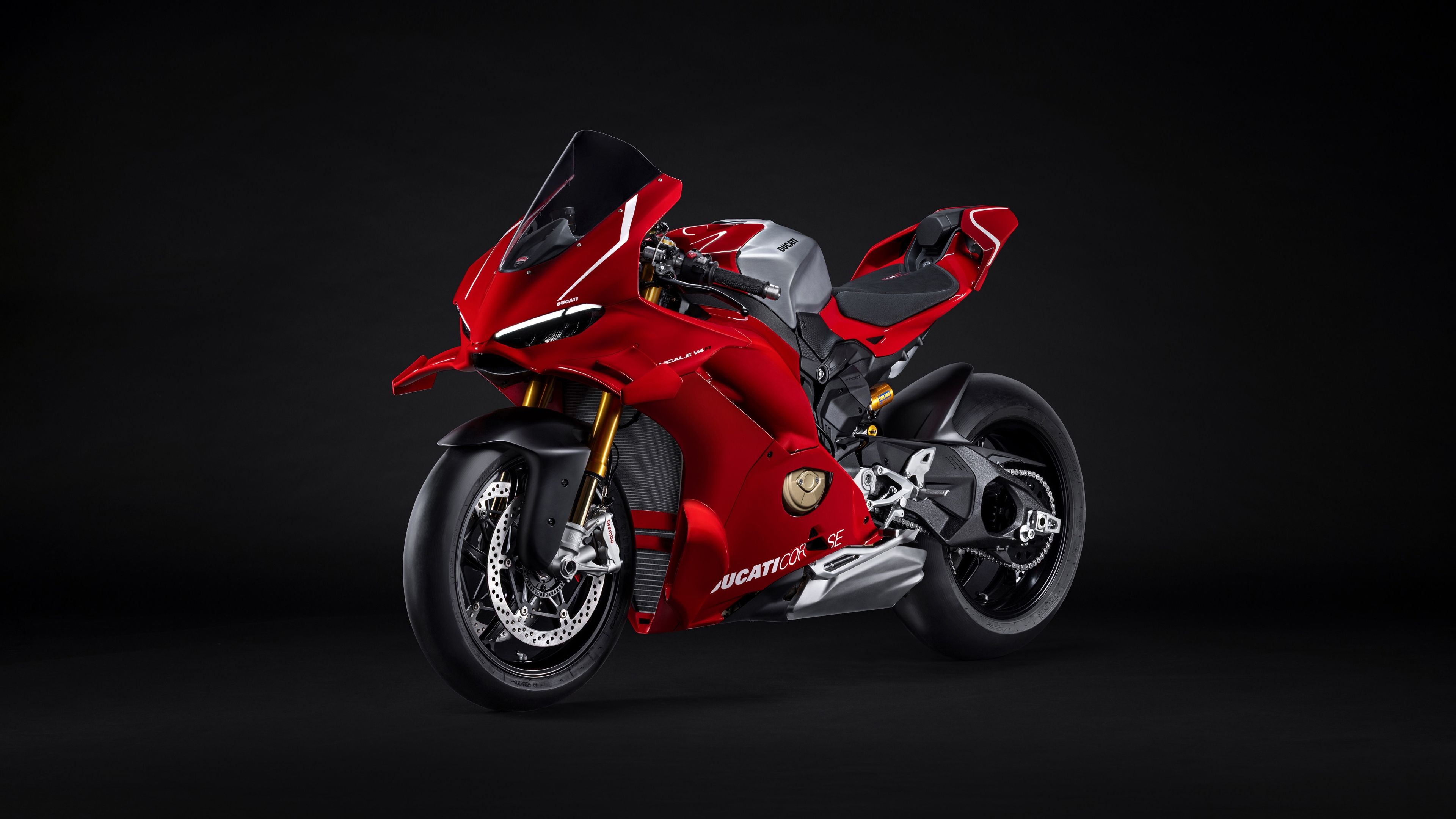 Ducati Panigale V4 R Dark background ultra HD 4K wallpaper