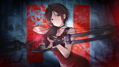 Goddess of Victory: Nikke Resident Evil ultra HD 4K wallpaper
