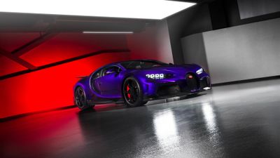Bugatti Chiron Super Sport Purple car ultra HD 4K wallpaper