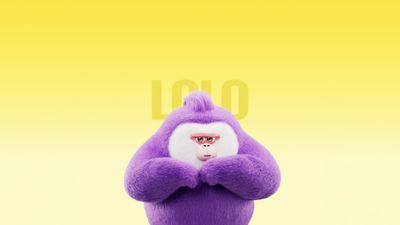 Cute gorilla Cartoon ultra HD 4K wallpaper