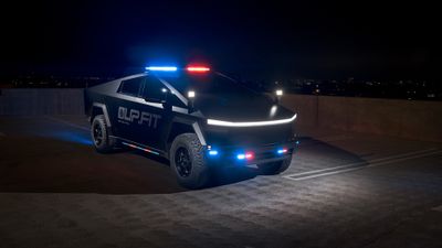 Tesla Cybertruck Patrol ultra HD 4K wallpaper