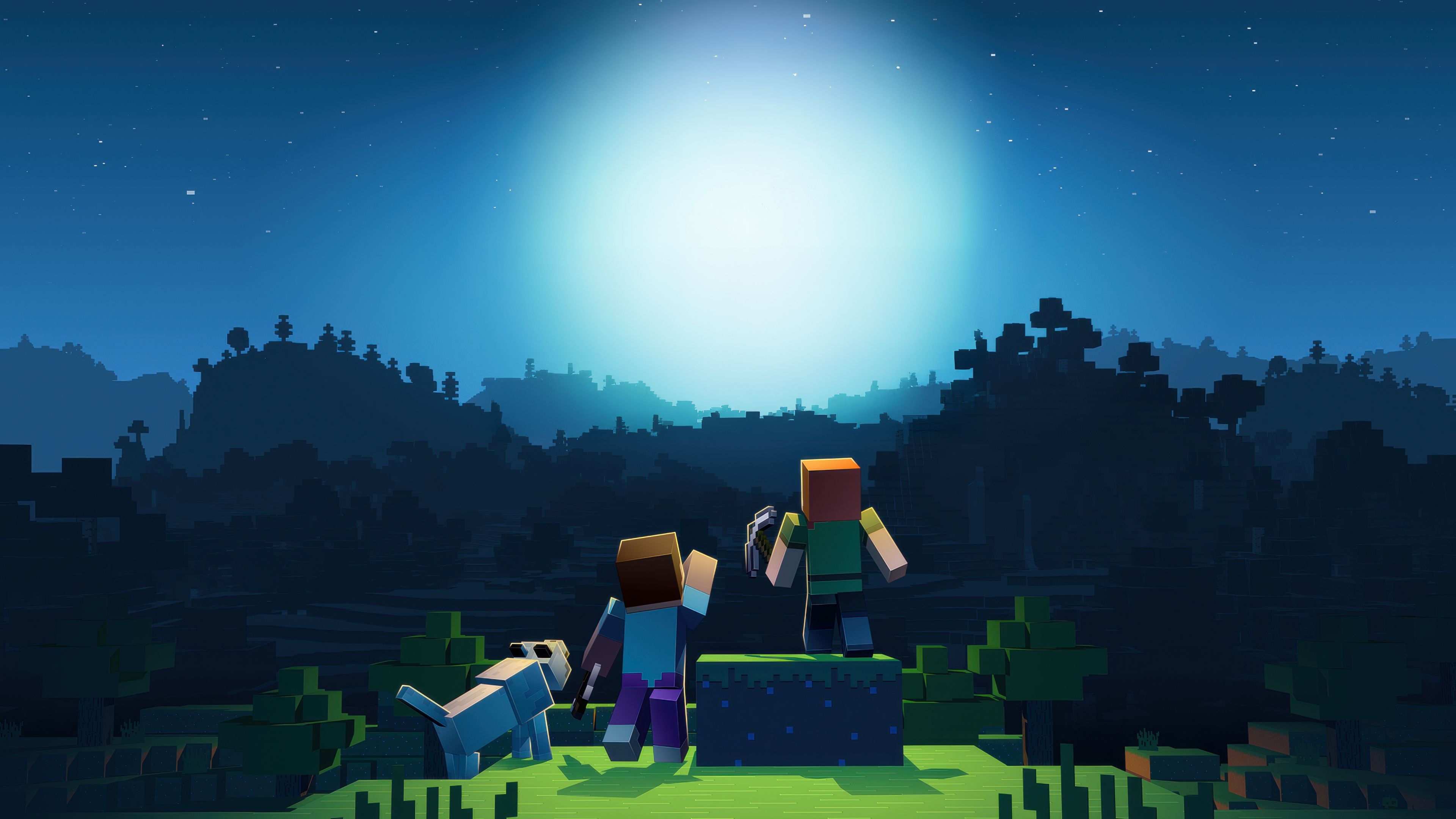 Minecraft 10th Anniversary ultra HD 4K wallpaper