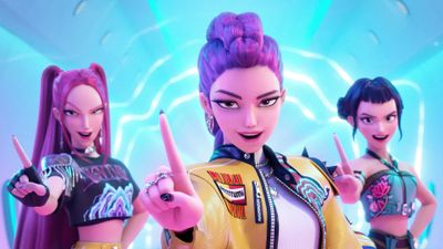 Huntrix K-Pop singers ultra HD 4K wallpaper