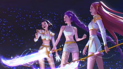 Huntrix KPop Demon Hunters ultra HD 4K wallpaper